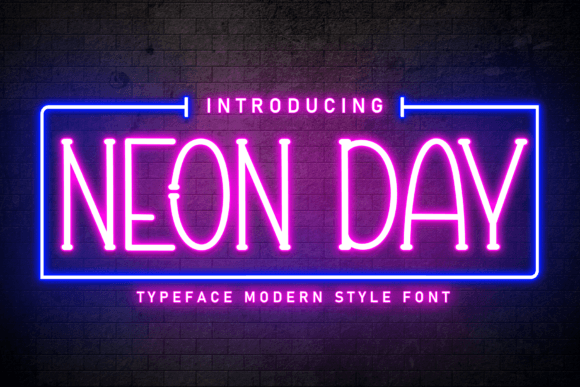 Adding Neon Day Font Energy to Handmade Products