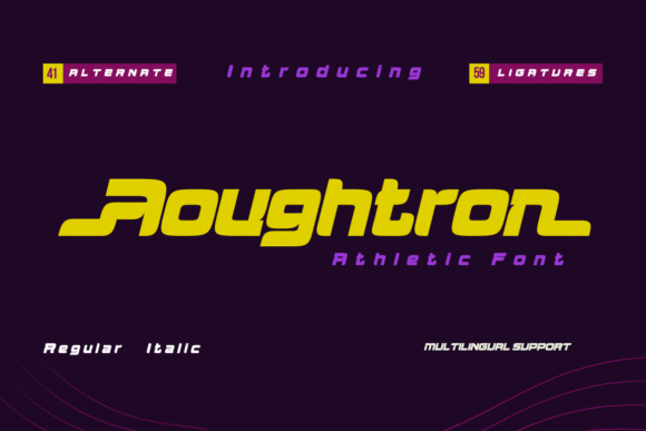 Aougtron: A Modern Font for Editorial Momentum