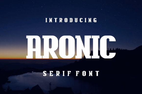 Aronic: The Cool Modern Serif Display Font for Business and Crafting