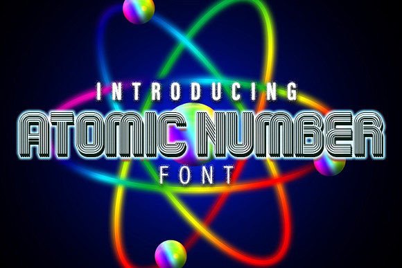 Atomic Number: A Retro Display Font for Bold Web Design