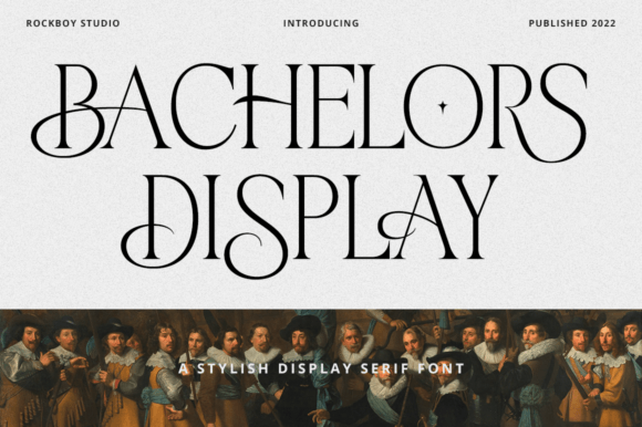 Bachelors Display: The Romantic Serif Font for Crafted Products