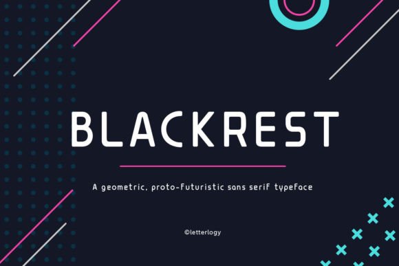 Blackrest: A Proto-Futuristic Display Font for Digital Design