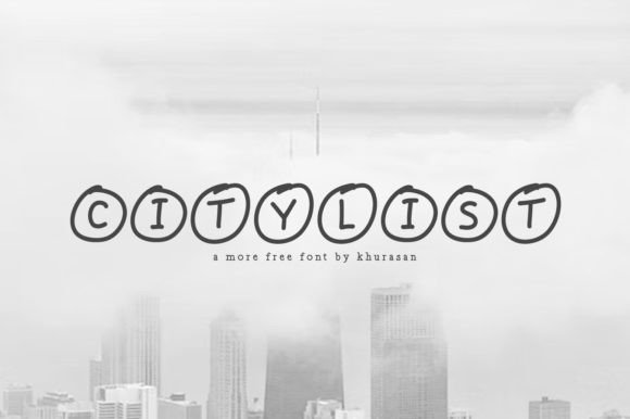 Citylist: A Modern Display Font for Digital Design