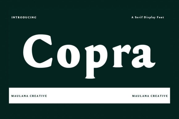 Copra: A Modern Serif Display Font for Professional Business Branding