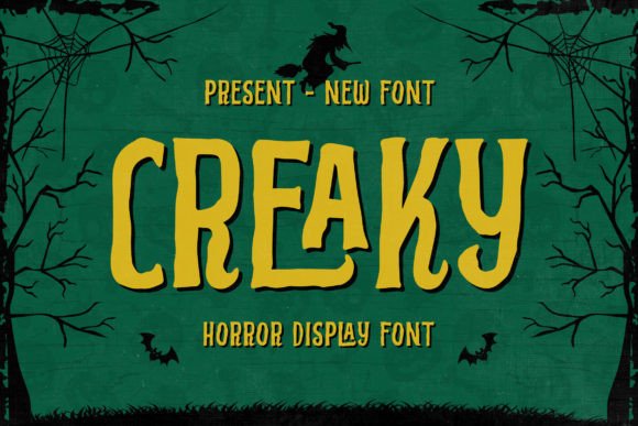 Creaky: A Spooky Display Font for Digital Design Projects