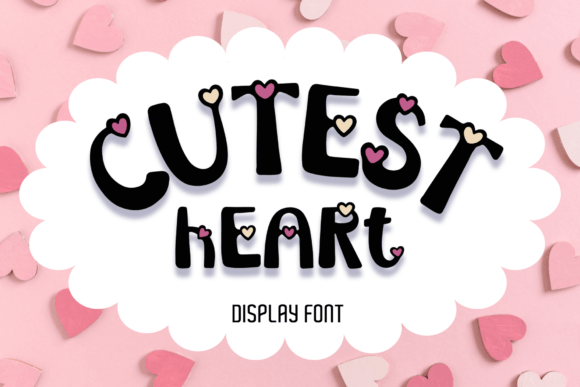 Cutest Heart: The Adorable Display Font for Whimsical Projects