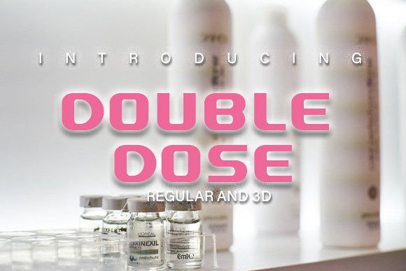 Double Dose Display Font for Posters, Flyers & Headlines