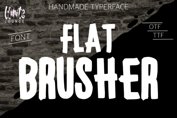 Flat Brusher – A Tagging Font for Urban Branding Projects
