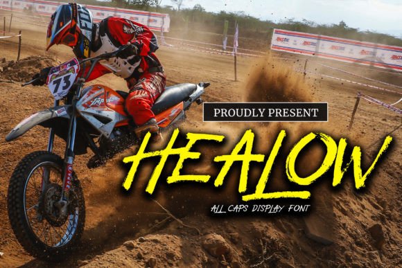Healow: An Authentic Brush Font for Bold Branding