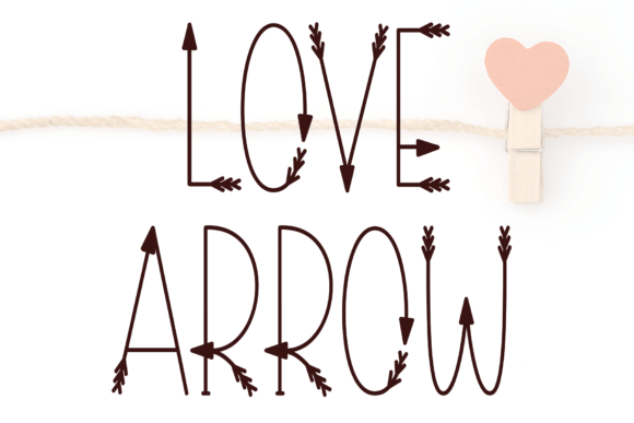 Introducing Love Arrow: A Sweet Handwritten Display Font