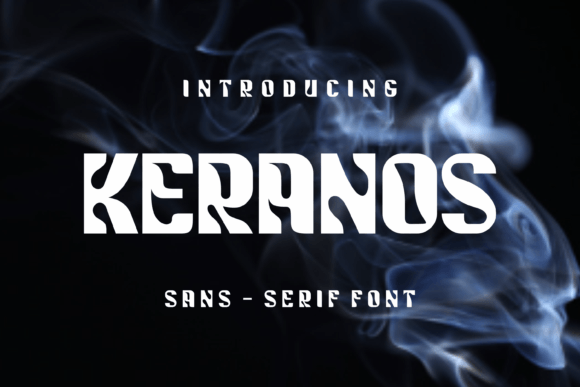 Keranos: A Groovy and Futuristic Display Font