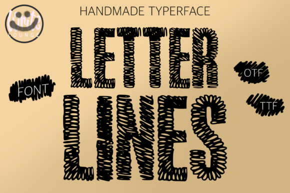 Letter Lines: A Scribbled Display Font for Web Creators