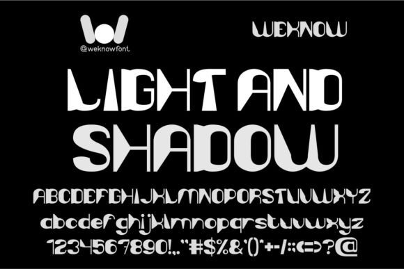 Light and Shadow: A Cartoon-Style Font for Crafters and Product Creators