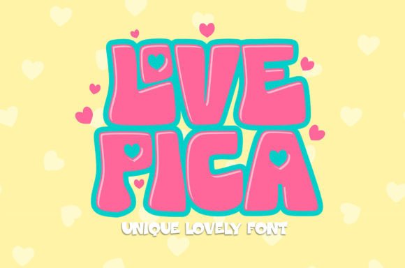 Love Pica Font for Romantic Branding and Display Design