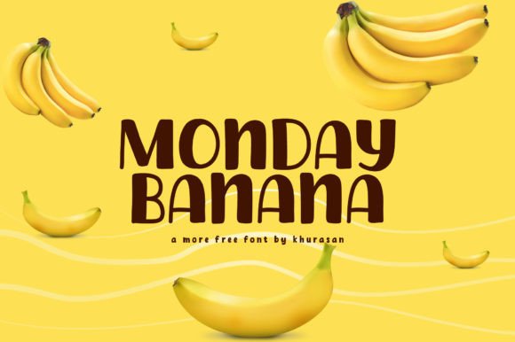 Monday Banana Font: A Cute Display Typeface for Modern Designers