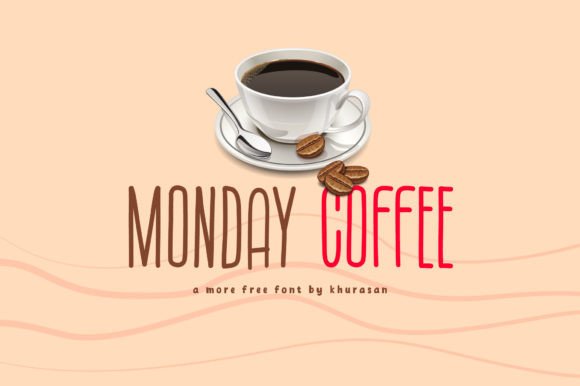Monday Coffee: A Modern Font for Handmade Product Labels