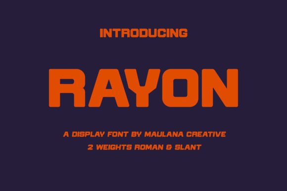 Rayon: A Modern Sans Font for Digital Branding