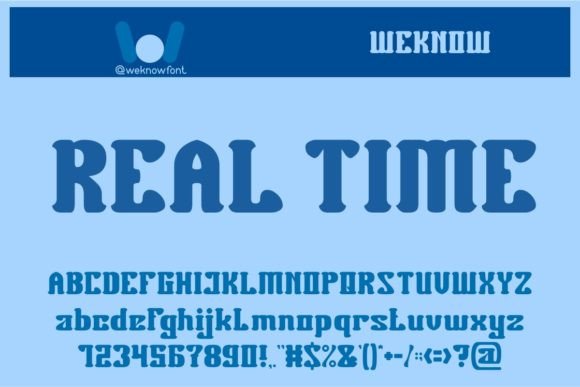 Real Time Font: A Bold Display Choice for Modern Branding