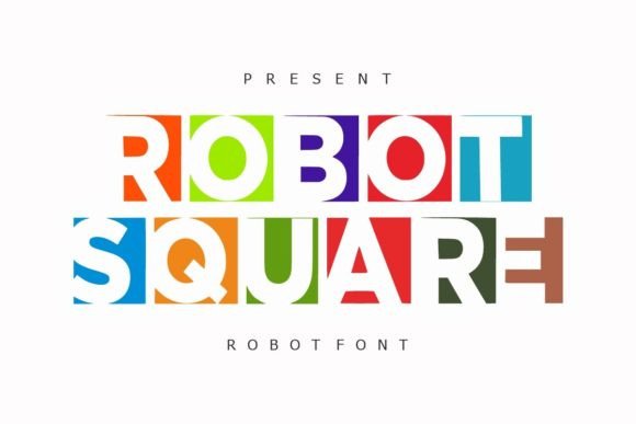 Robot Square Font for Modern Digital Design