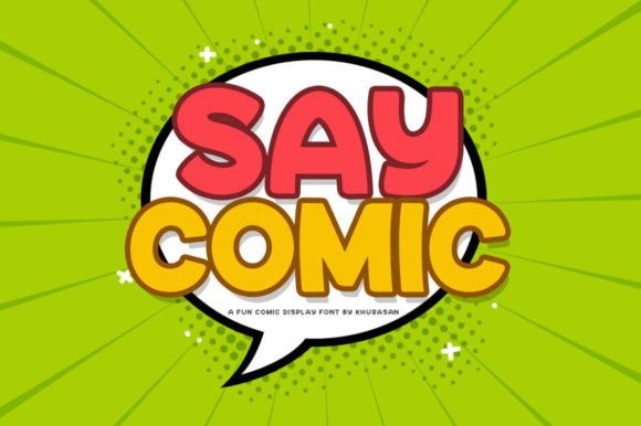 Say Comic: A Modern Display Font for Editorial Design