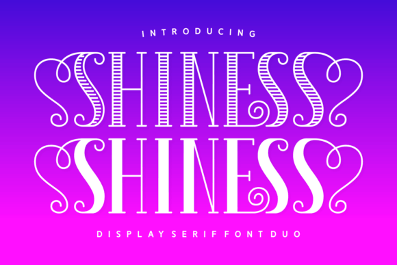 Shiness: A Modern Duo Font for Digital Design