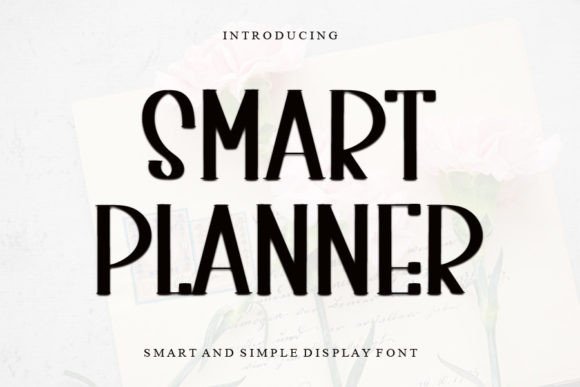 Smart Planner: The Handwritten Display Font for Creative Products