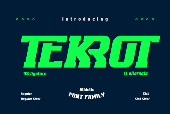 Tekrot: A Modern Display Font for Bold Design