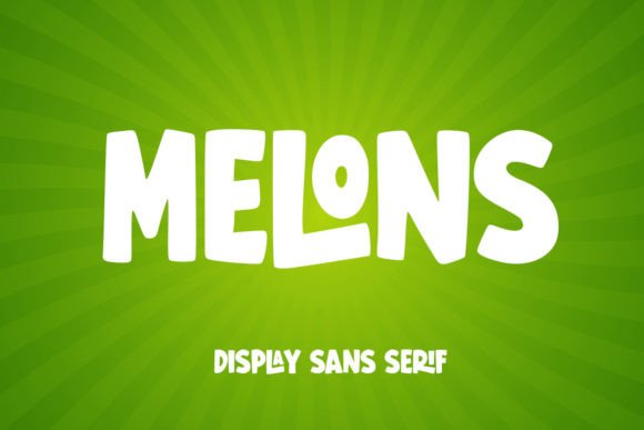 The Melons Display Font for Editorial Creativity