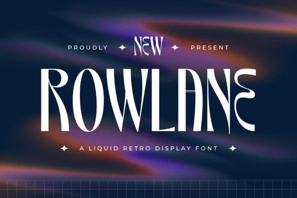 The Rowlane Font: Your Liquid Retro Typeface for Web Design