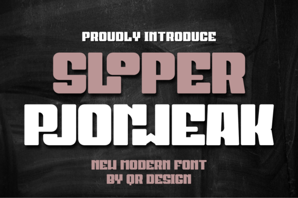 The Sloper Pjonweak Font for Editorial Designers