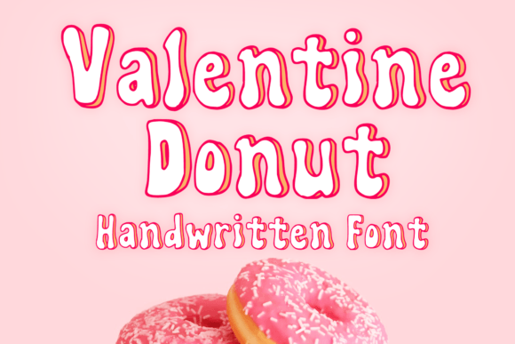 Valentine Donut: The Fun Display Font for Digital Design